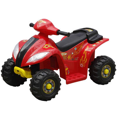 ATV electric copii roșu și negru [1]