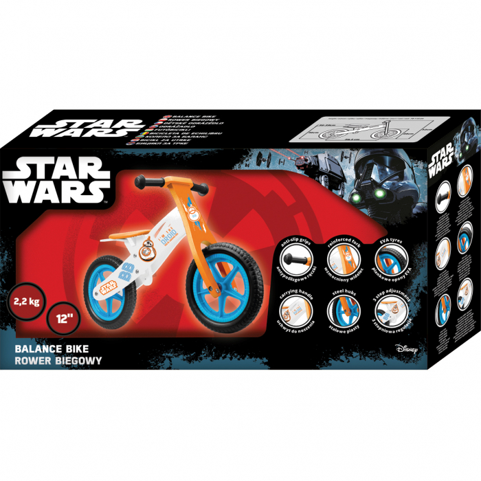 Bicicleta din lemn fara pedale 12 Star Wars Seven SV9911 [2]