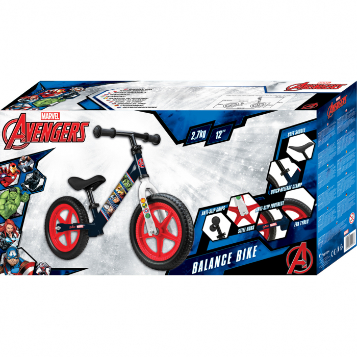 Bicicleta fara pedale 12 Avengers Seven SV9943 [4]