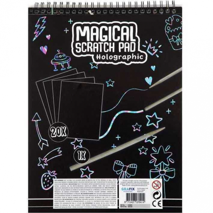 Caiet A4 Fise Razuibile Magical Scratch Pad Grafix GR220009 [2]