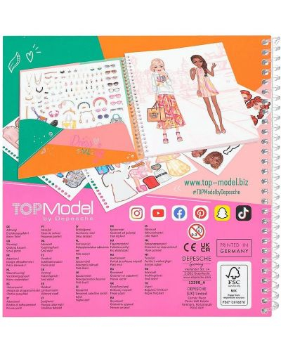 Carte cu stickere Dress me up Love  TOPModel [4]