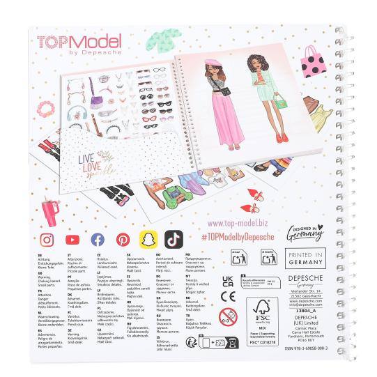 Carte cu stickere TOPModel Dress Me Up Live Love [3]