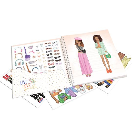 Carte cu stickere TOPModel Dress Me Up Live Love [4]