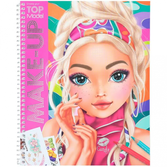 Carte de colorat Create Make-Up Top Model Candy Depesche PT12415 [1]