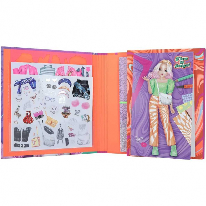 Carte de colorat Create Your TOPModel Design Studio Depesche PT12045 [5]