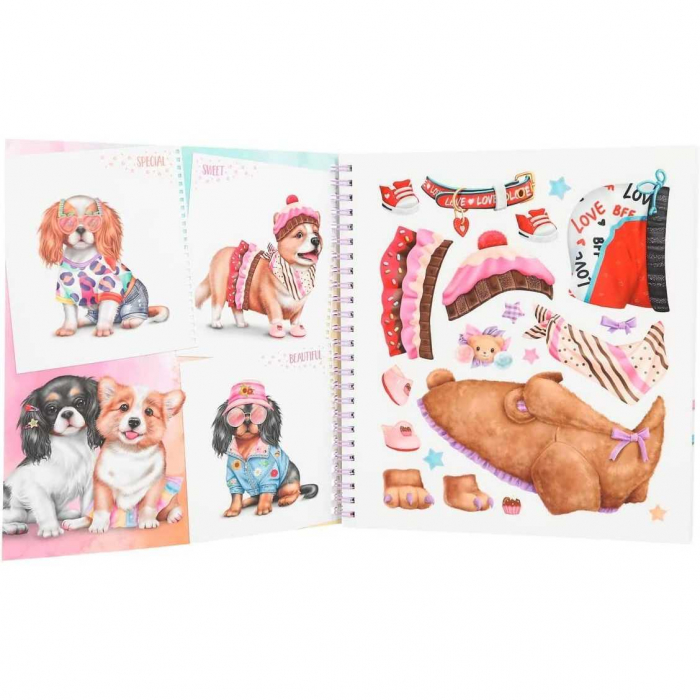 Carte de colorat cu stickere Doggy Depesche PT12164 [4]