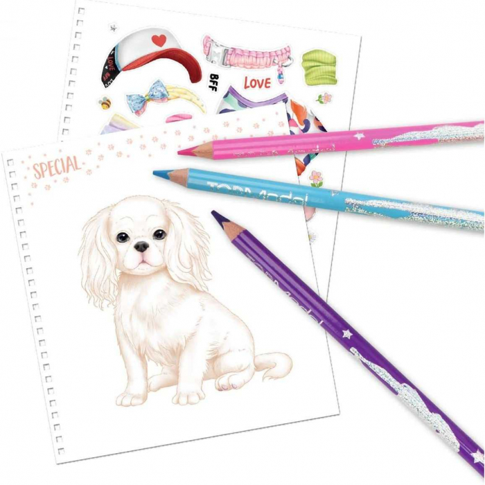 Carte de colorat cu stickere Doggy Depesche PT12164 [2]