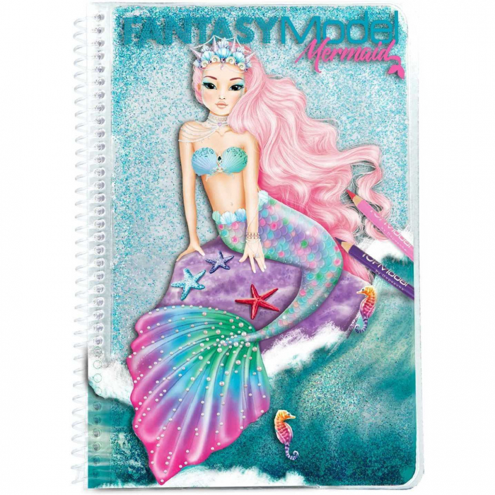 Carte de colorat Fantasy Mermaid Depesche PT10036 [1]