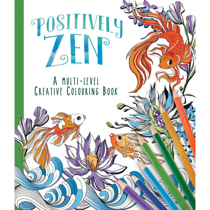 Carte de colorat Multi Level Positively Zen Alligator AB3413MLZCB [1]
