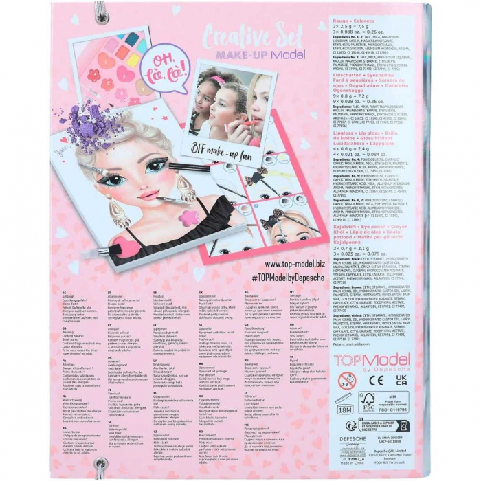 Carte de colorat Top Model Make-up Creative Folder Depesche [4]