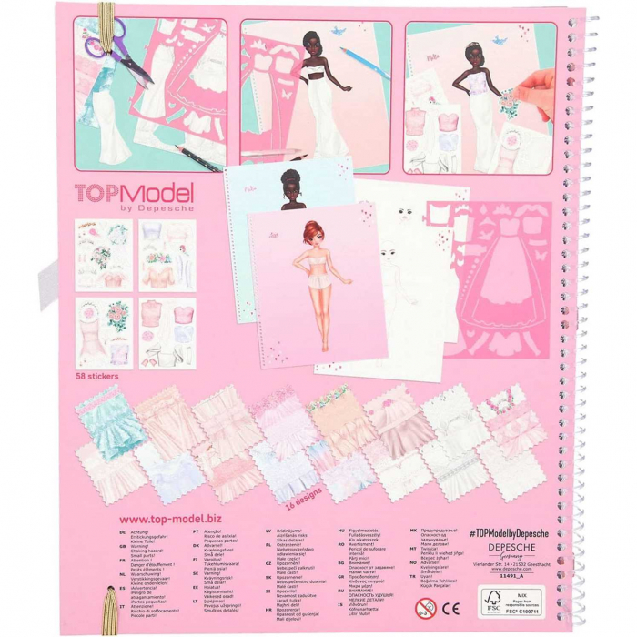 Carte de colorat TOPMode Create your Wedding Special Depesche PT11491 [3]