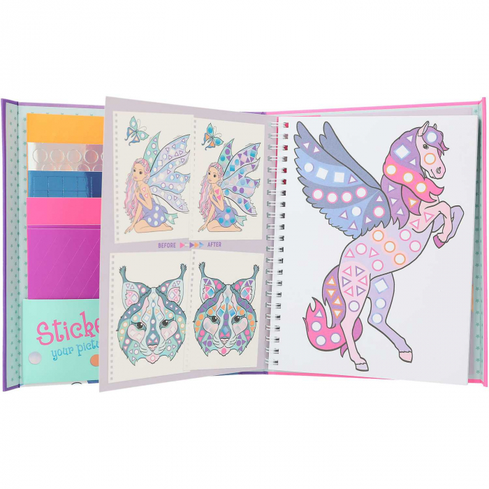 Carte mozaic Top Model Sticker Fantasy Depesche PT12079 [4]
