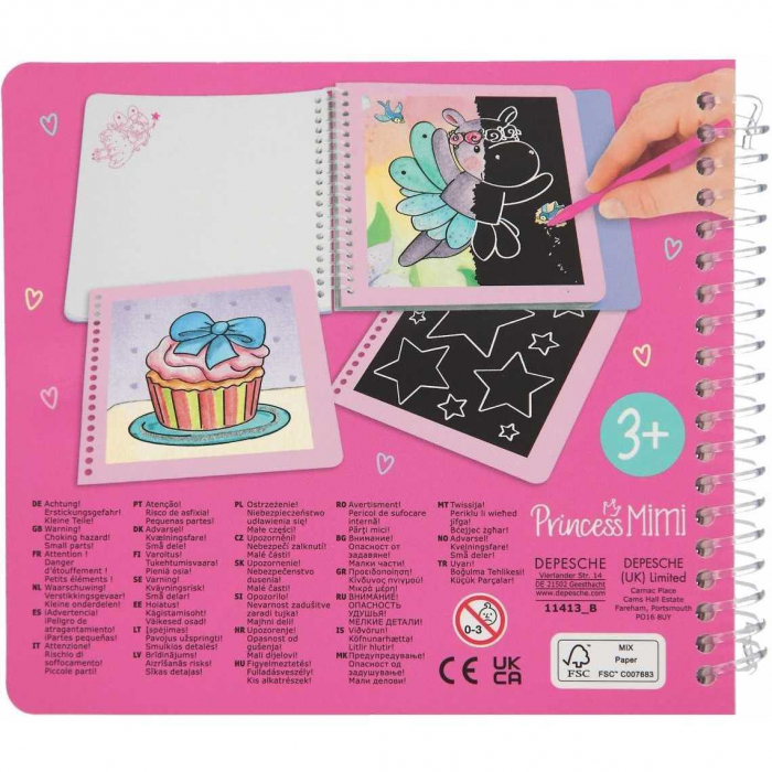 Carte Princess Mimi Mini Magic-Scratch Book Depesche PT11413 [4]