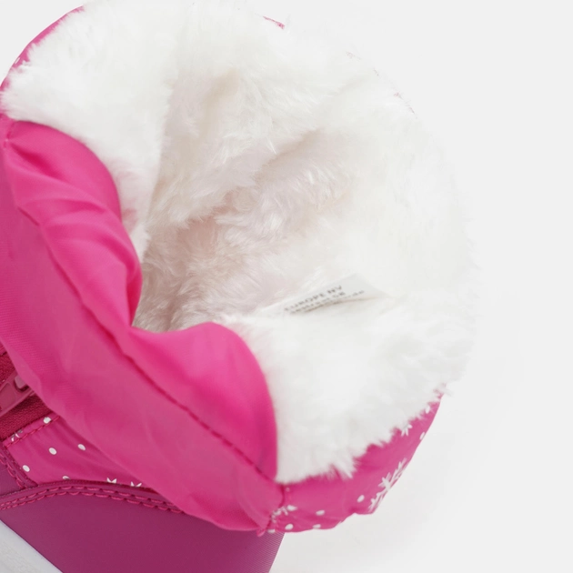 Cizme iarna imblanite  fucsia cu stelute argintii [4]