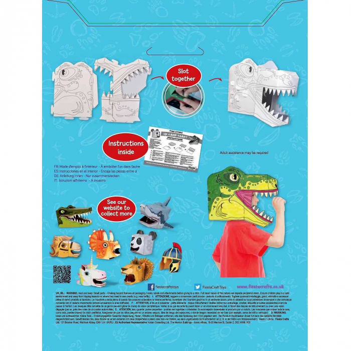 Coloreaza-ti propria Masca 3D T-Rex Fiesta Crafts FCT-3042 [4]