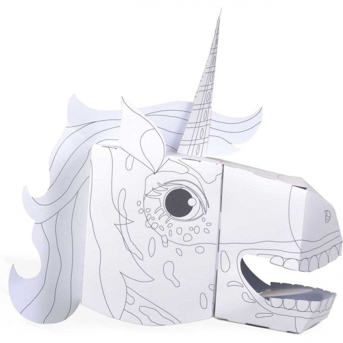 Coloreaza-ti propria Masca 3D Unicorn Fiesta Crafts FCT-3043 [2]