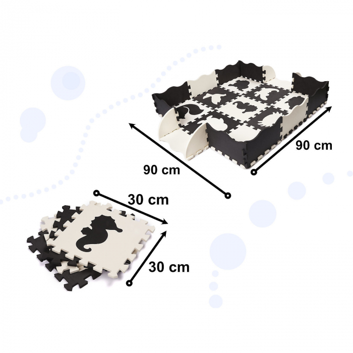Covor puzzle cu laterale 25 piese Ikonka IK17566 [4]