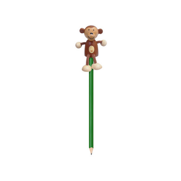 Creion cu figurina lemn Maimutica Fiesta Crafts FCP-5071 [3]