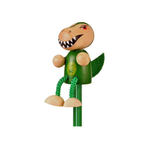 Creion cu figurina lemn T-Rex Fiesta Crafts FCP-5163 [2]
