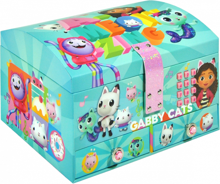 Cutie de bijuterii cu cod si efecte sonore Gabby's Dollhouse [4]