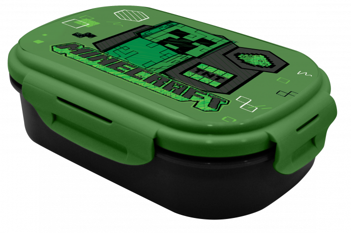 Cutie de prânz/lunchbox  cu tacâmuri Minecraft [1]