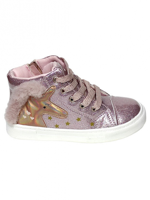 Ghete roz,lucioase,cu efect sclipici unicorn [2]