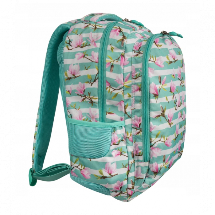 Ghiozdan ergonomic cu 2 compartimente BP47 ST.RIGHT 2748 Magnolia Flower [2]
