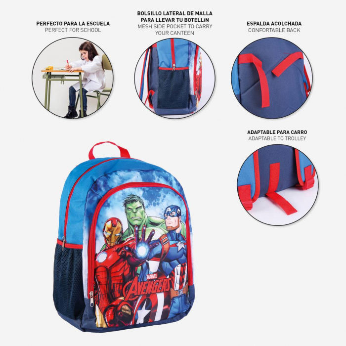 Ghiozdan/rucsac școlar mediu 41 Cm Advengers [2]