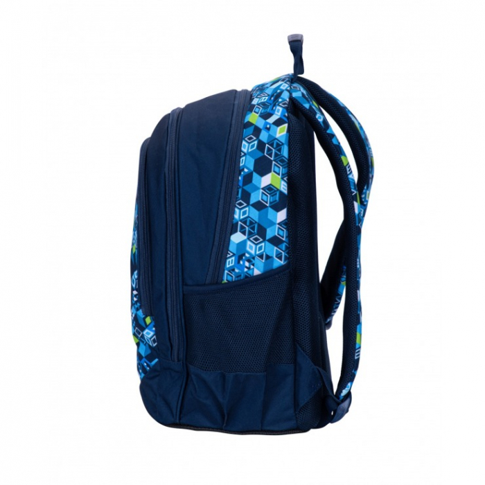 Ghiozdan școlar cu 3 compartimente Play Game Pixele AB340 Astrabag  albastru [4]
