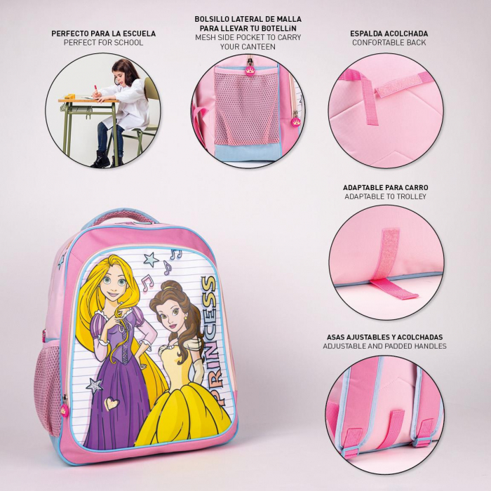 Ghiozdan  școlar mediu 41 Cm Disney Princess [3]