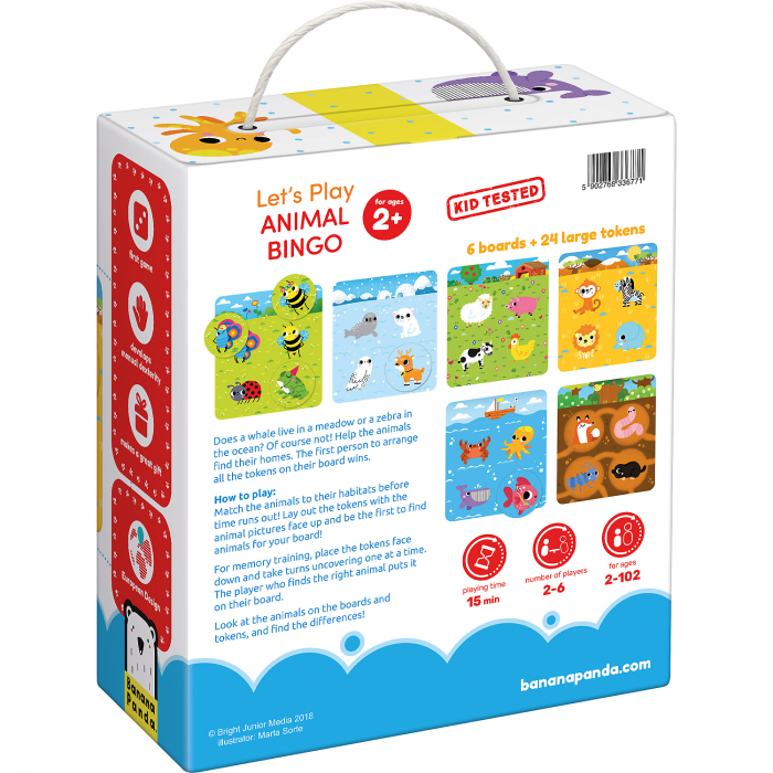 Hai sa ne jucam, Animal Bingo, 24 piese Banana Panda BP33677 [3]