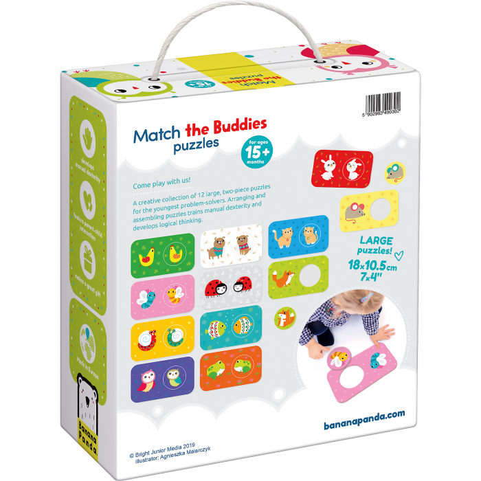 Joc educativ asociaza prietenii, 24 piese, 18x10,5 cm Banana Panda BP49030 [3]