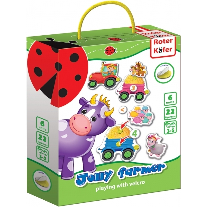 Joc educativ cu velcro Jolly Farmer Roter Kafer RK6101-03 [2]