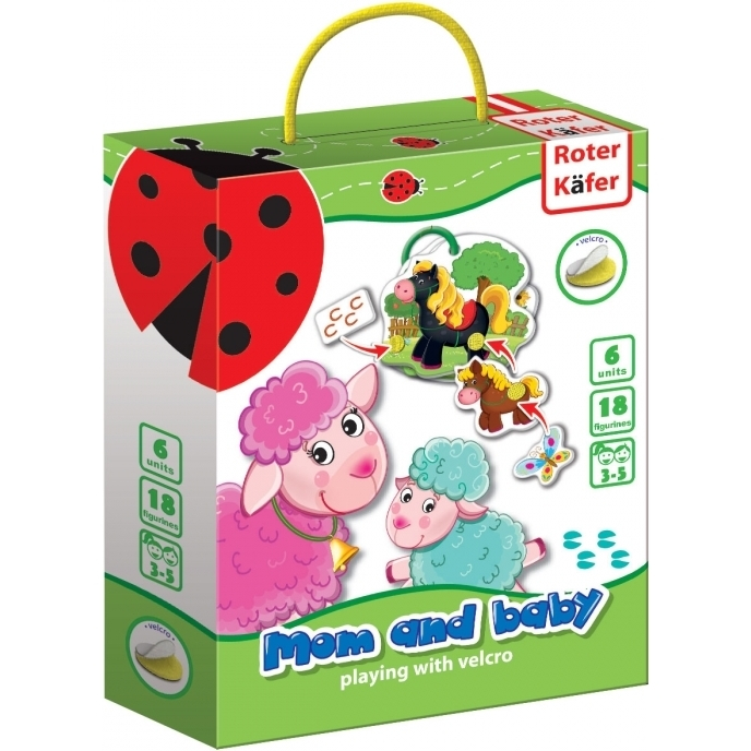 Joc educativ cu velcro Mami si Bebe Roter Kafer RK6101-04 [2]