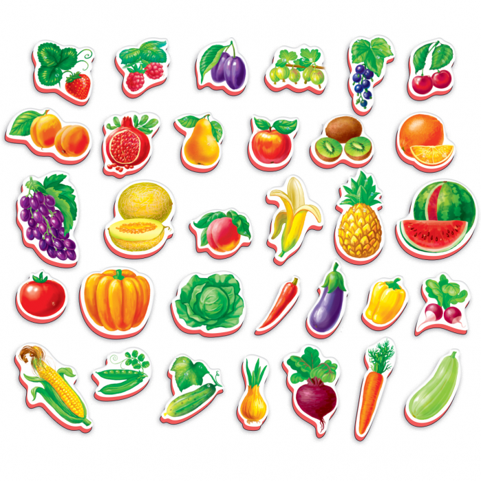 Joc educativ Lumea in Magneti - Fructe si legume Roter Kafer RK2101-04 [3]