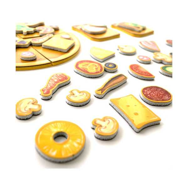 Joc educativ magnetic Pizza, 41 piese Roter Kafer RK2020-07P [4]