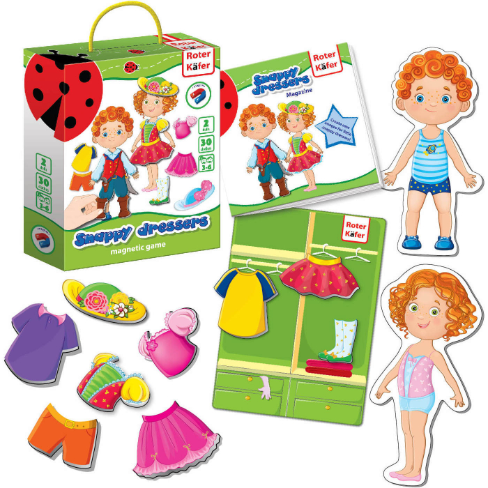 Joc educativ magnetic Snappy dressers Roter Kafer RK3204-04 [3]