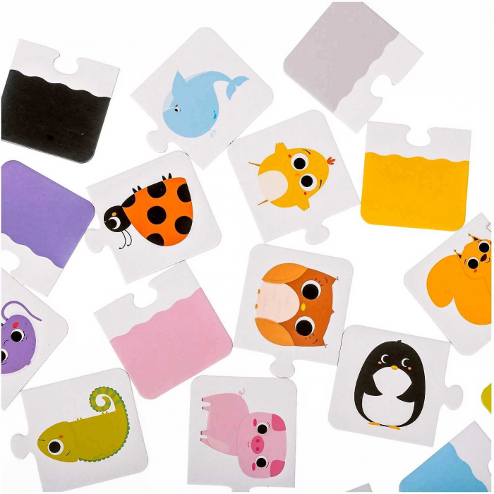 Joc educativ Puzzle O lume in culori, 10 piese Mimorello EK6669 [2]