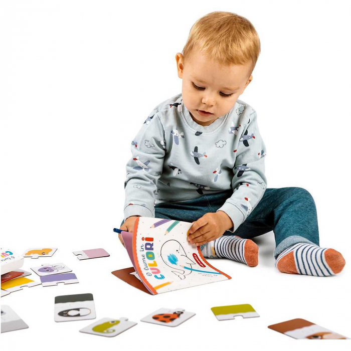 Joc educativ Puzzle O lume in culori, 10 piese Mimorello EK6669 [3]