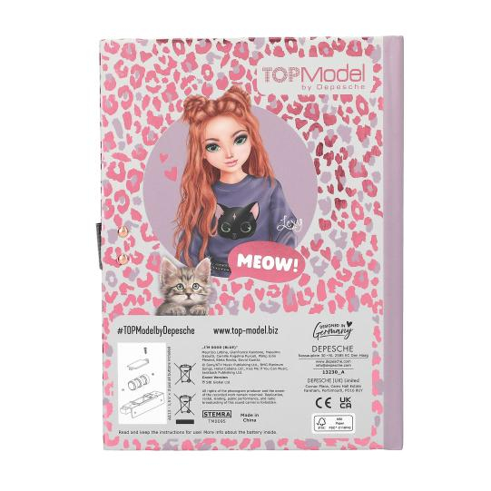 Jurnal cod secret TOPModel cu sunet REBEL KITTY [5]