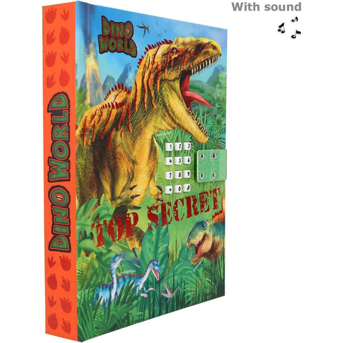 Jurnal cu cod si muzica Dino World Top Secret Depesche PT11569 [4]