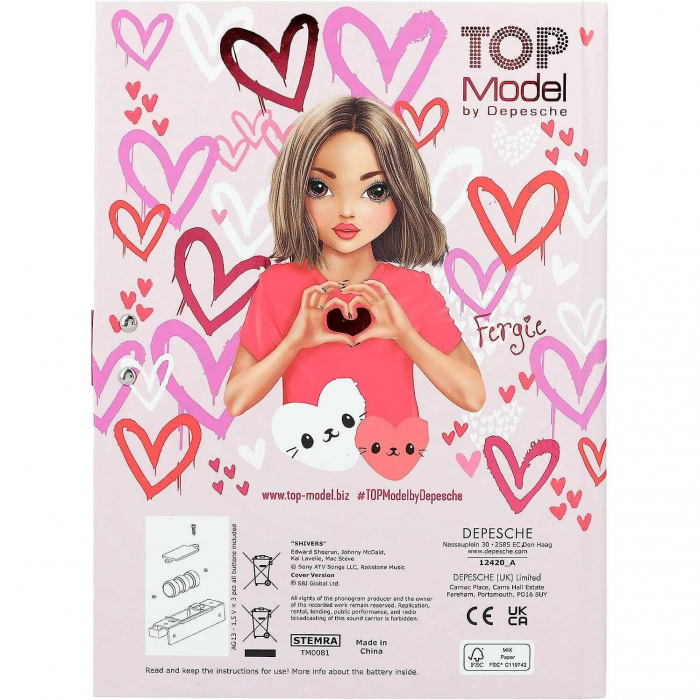 Jurnal cu cod si muzica Top Model One Love Depesche PT12420 [5]