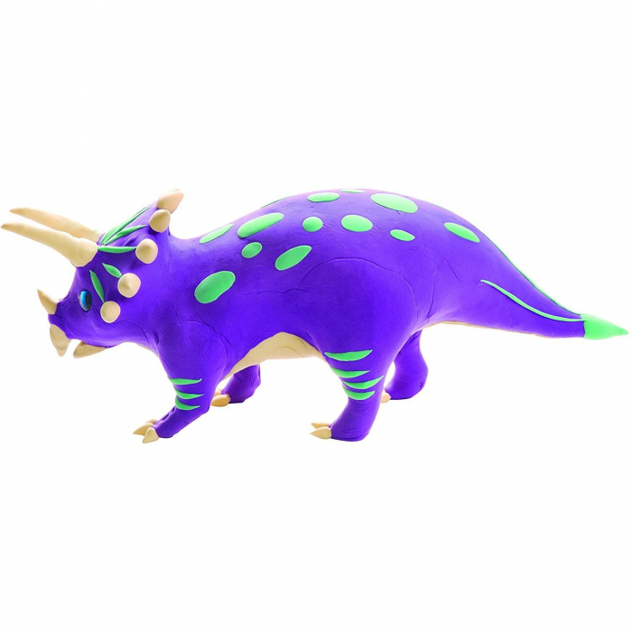 Kit constructie lemn si argila - Triceratops Fiesta Crafts FCT-2957 [5]