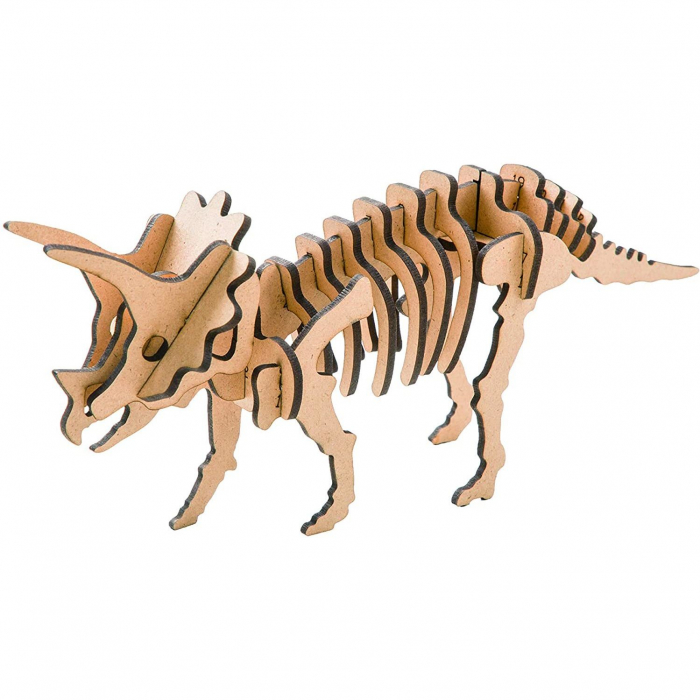 Kit constructie lemn si argila - Triceratops Fiesta Crafts FCT-2957 [2]
