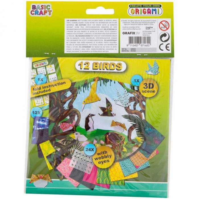 Kit Origami 12 foi cu 24 ochi mobili Grafix GR100050 [2]