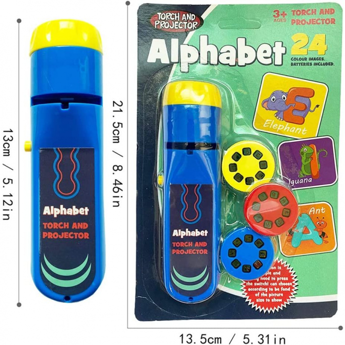 Lanterna proiector cu 3 diapozitive Alfabet Bambinice BN016 [5]