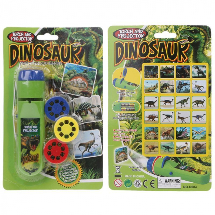 Lanterna proiector cu 3 diapozitive Dino Bambinice BN015 [3]