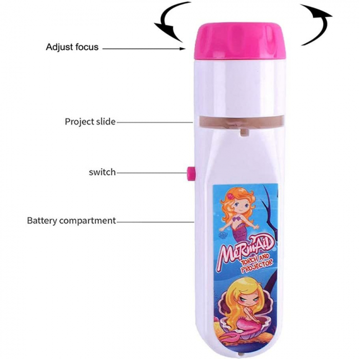 Lanterna proiector cu 3 diapozitive Sirene Bambinice BN021 [4]