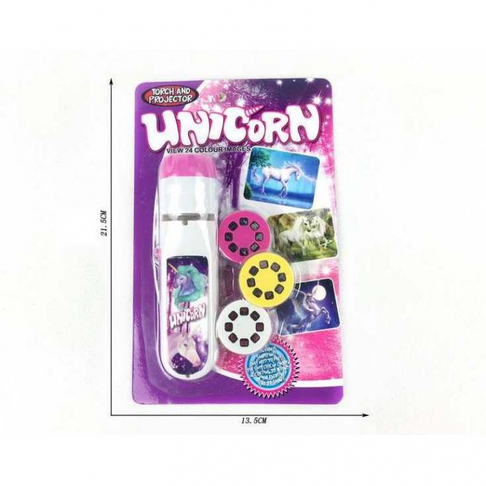 Lanterna proiector cu 3 diapozitive Unicorni Bambinice BN020 [3]