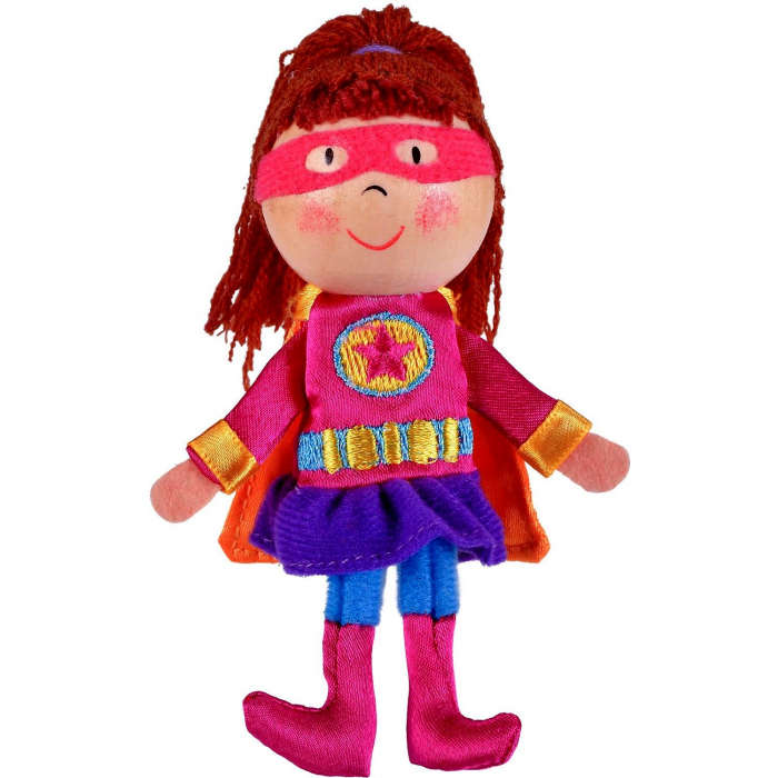 Marioneta pentru deget Fata Supererou Fiesta Crafts FCG-1052 [2]